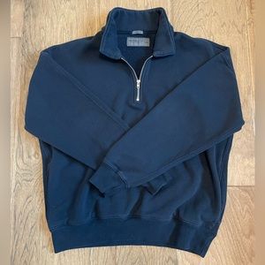 Abercrombie & Fitch Soft A&F Essentials oversized quarter zip pullover sweater